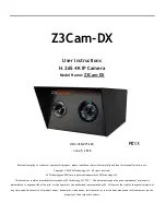 Z3 Technology Z3Cam-DX User Instructions предпросмотр