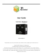 Z3 Technology ZCube-21 User Manual preview