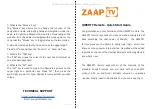 ZaapTV QWERTY Remote Quick Start Manual preview