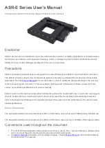 Zaber ASR-E Series User Manual предпросмотр