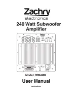 Предварительный просмотр 1 страницы Zachry DSW-240N User Manual