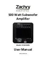 Zachry DSW-500N User Manual предпросмотр