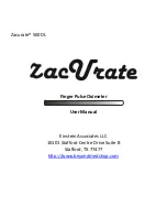 ZacUrate 500DL User Manual preview