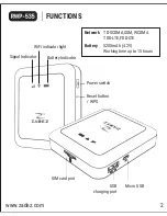 Предварительный просмотр 2 страницы Zadez RWP-535 Manual Book