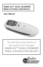 Zadro Health Soultions NANO-UV DUAL SCANNER User Manual preview