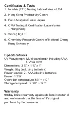 Preview for 7 page of Zadro Health Soultions Nano -UV User Manual