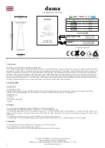 Предварительный просмотр 4 страницы Zafferano Dama LD0610 Instructions For Use Manual