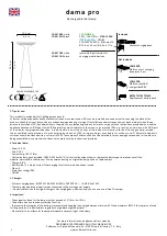 Preview for 4 page of Zafferano dama pro Instructions For Use Manual