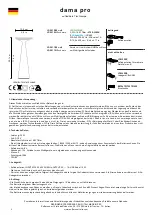 Preview for 6 page of Zafferano dama pro Instructions For Use Manual