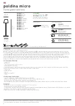 Предварительный просмотр 1 страницы Zafferano LD0490B3 Instructions For Use