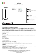 Предварительный просмотр 2 страницы Zafferano LD0650B3 Instructions For Use Manual