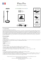 Preview for 8 page of Zafferano Pina Pro Instructions For Use Manual