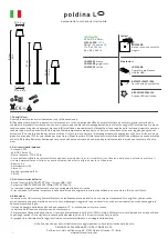 Предварительный просмотр 2 страницы Zafferano poldina L pro Instructions For Use Manual