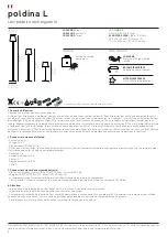 Preview for 8 page of Zafferano poldina L Instructions For Use Manual