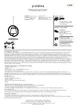 Preview for 3 page of Zafferano Poldina LD0286B3 Instructions For Use Manual