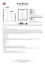 Preview for 4 page of Zafferano Poldina LD0340 Instructions For Use Manual