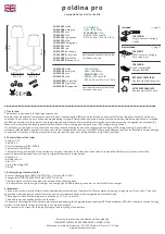 Предварительный просмотр 4 страницы Zafferano Poldina Pro Instructions For Use Manual