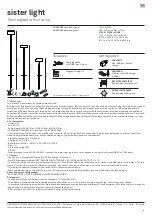 Zafferano sister light LD0302R3 Instructions For Use Manual preview