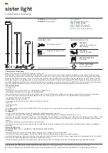 Preview for 4 page of Zafferano sister light LD0302R3 Instructions For Use Manual