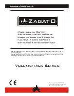 Предварительный просмотр 1 страницы ZAGATO ESPRESSO COFFEE MACHINE Instruction Manual