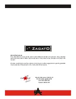 Предварительный просмотр 16 страницы ZAGATO Volumetrica Series Instruction Manual