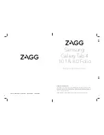 Zagg 10.1& 8.0 Folio Instructions Manual предпросмотр