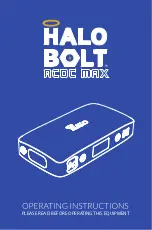 Zagg HALO BOLT ACDC MAX Operating Instructions Manual preview