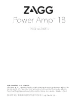 Preview for 7 page of Zagg Power Amp 18 Instructions Manual