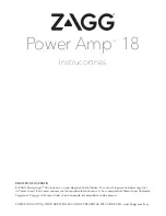 Preview for 13 page of Zagg Power Amp 18 Instructions Manual