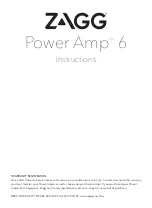 Preview for 1 page of Zagg Power Amp 6 Instructions Manual