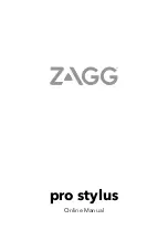 Zagg pro stylus Online Manual preview