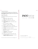 Предварительный просмотр 2 страницы Zagg ZAGGfolio Instruction Manual