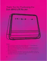 Предварительный просмотр 2 страницы Zain B890L User Manual