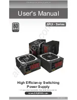 ZALMAN ARX Series User Manual preview