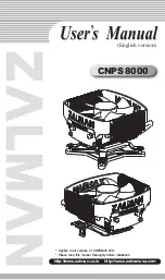 ZALMAN CNPS 8000 User Manual preview