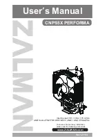 ZALMAN CNPS5X PERFORMA User Manual preview