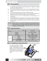 Preview for 2 page of ZALMAN CNPS8000B User Manual