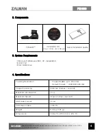 Preview for 4 page of ZALMAN FPSGUN FG1000 User Manual