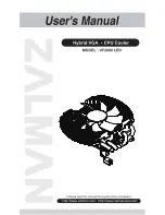 ZALMAN VF2000 LED User Manual preview