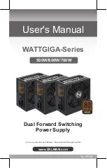 ZALMAN WATTGIGA Series User Manual preview