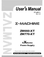 Preview for 1 page of ZALMAN Z-Machine ZM660-XT User Manual