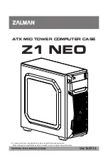 Предварительный просмотр 1 страницы ZALMAN Z1 NEO Manual