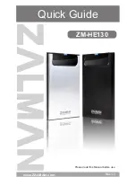 ZALMAN ZM-HE130 Quick Manual preview