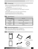 Preview for 2 page of ZALMAN ZM-HE130 Quick Manual