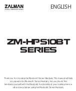 Предварительный просмотр 1 страницы ZALMAN ZM-HPS10BT Series User Manual