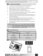 Предварительный просмотр 2 страницы ZALMAN ZM - HS100 User Manual