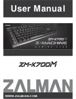 ZALMAN ZM-K700M User Manual preview