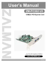 ZALMAN ZM-PC302 U3 User Manual preview