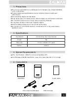 Preview for 2 page of ZALMAN ZM-VE350 Quick Manual