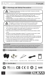 Preview for 12 page of ZALMAN ZM350-FX User Manual